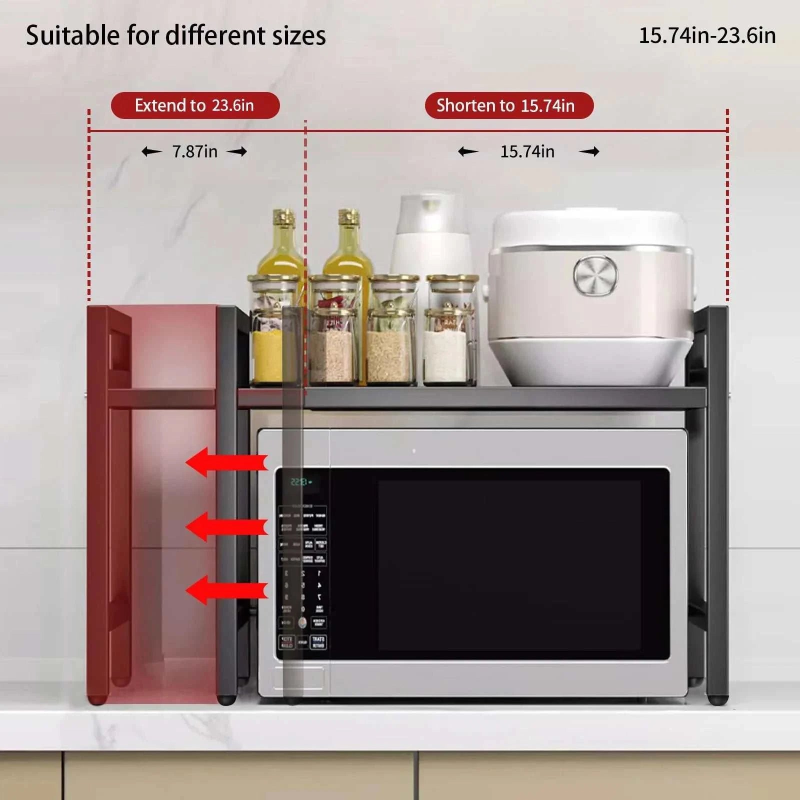 Expandable Microwave Shelf
