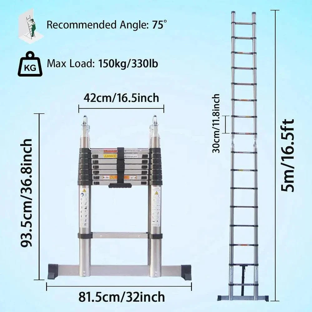 Extendable Telescopic Ladder 