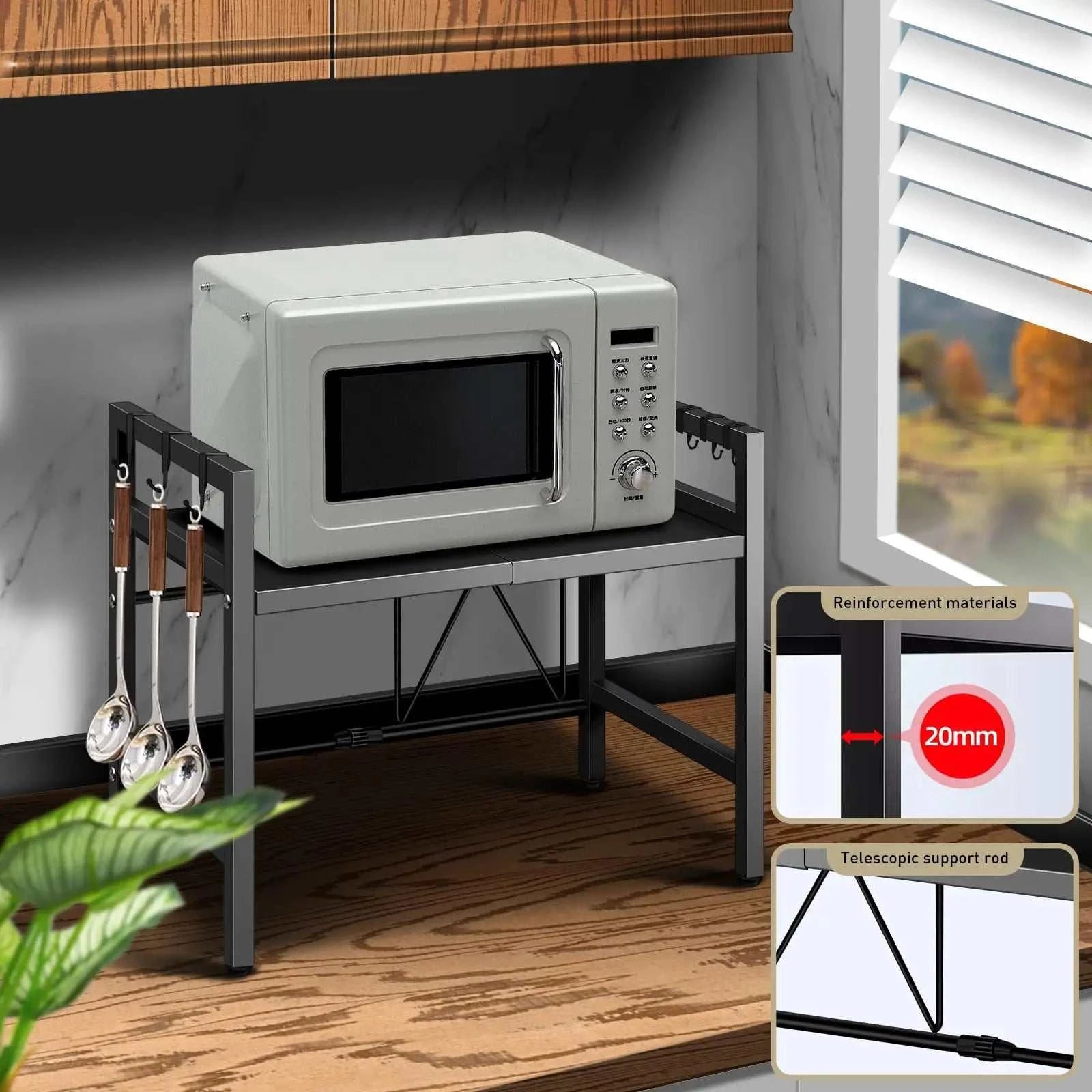 Expandable Microwave Shelf
