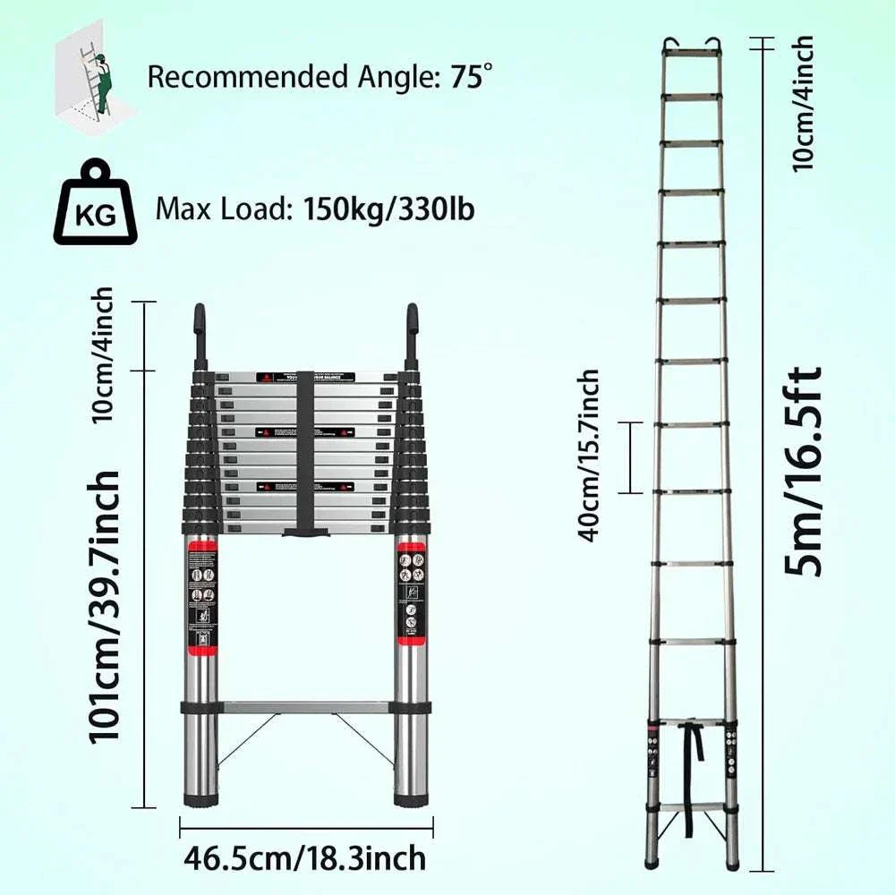 Extendable Telescopic Ladder 