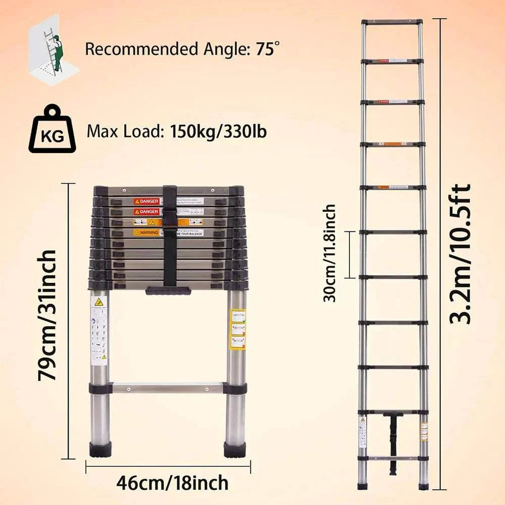 Extendable Telescopic Ladder 