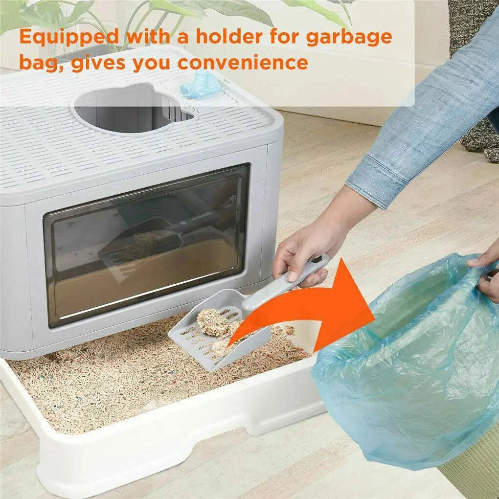 Foldable Enclosed Cat Litter Box