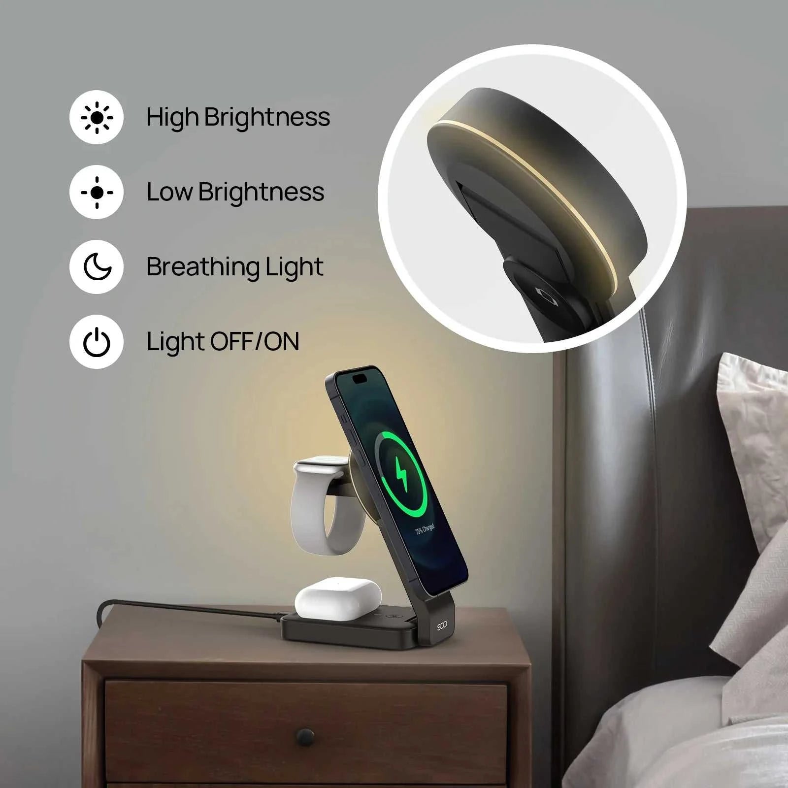 Wireless Stand for Multi-Device Charging
