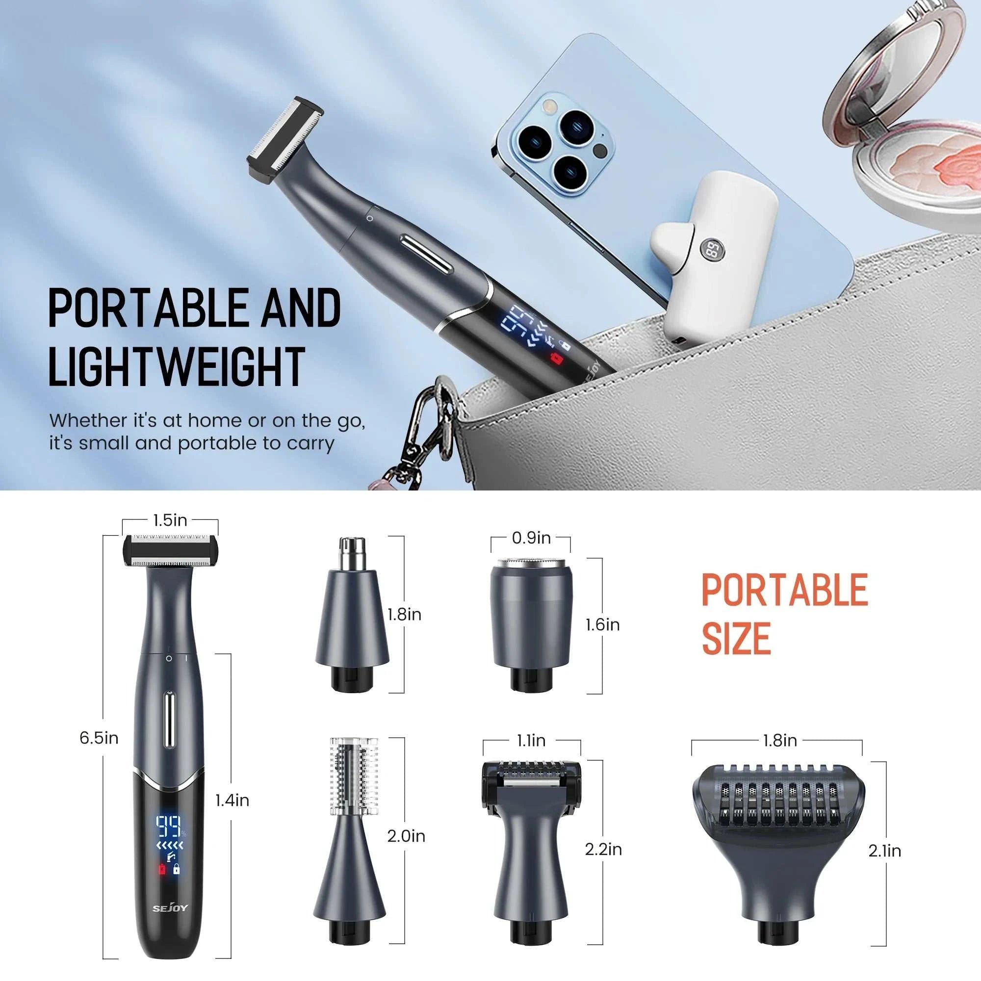 6-in-1 Electric Body Hair Trimmer