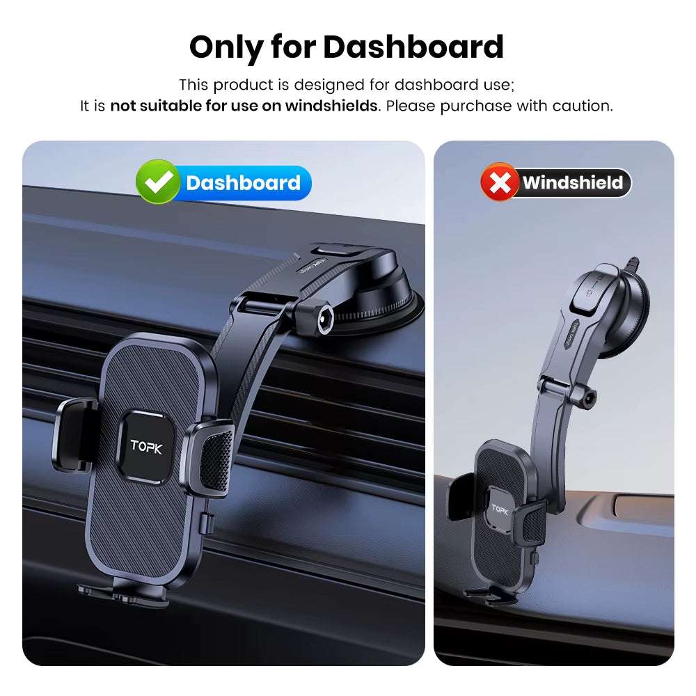 TOPK Universal 360° Dashboard Car Phone Holder