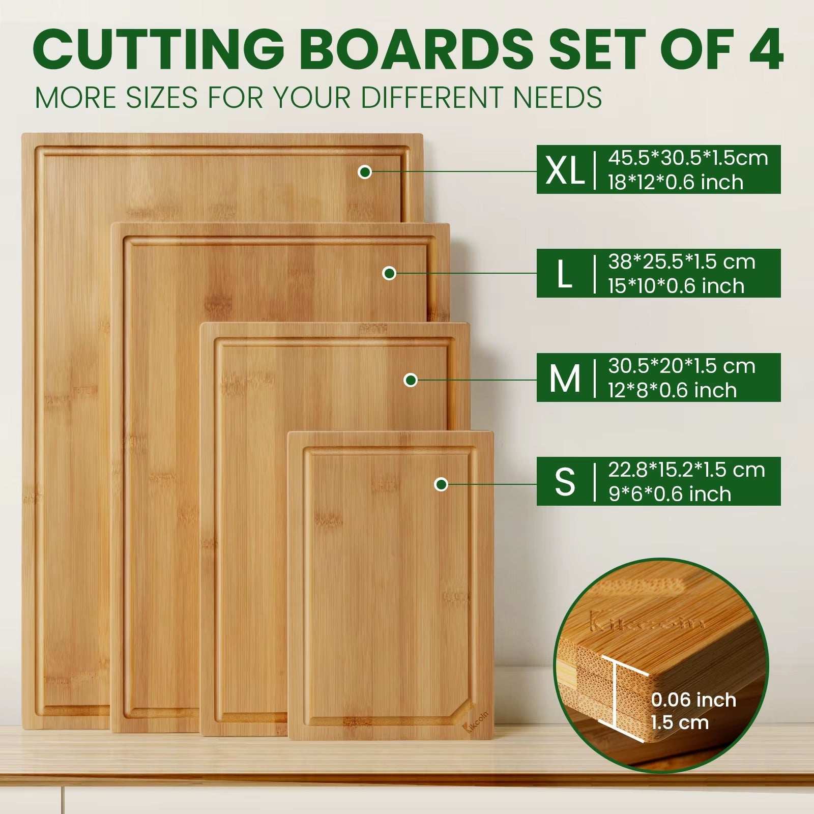 4-Piece XL Bamboo