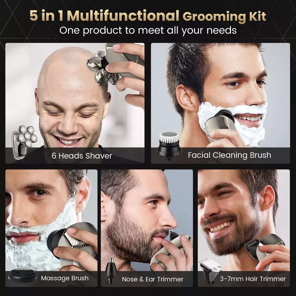 5-in-1 Electric Head Shaver