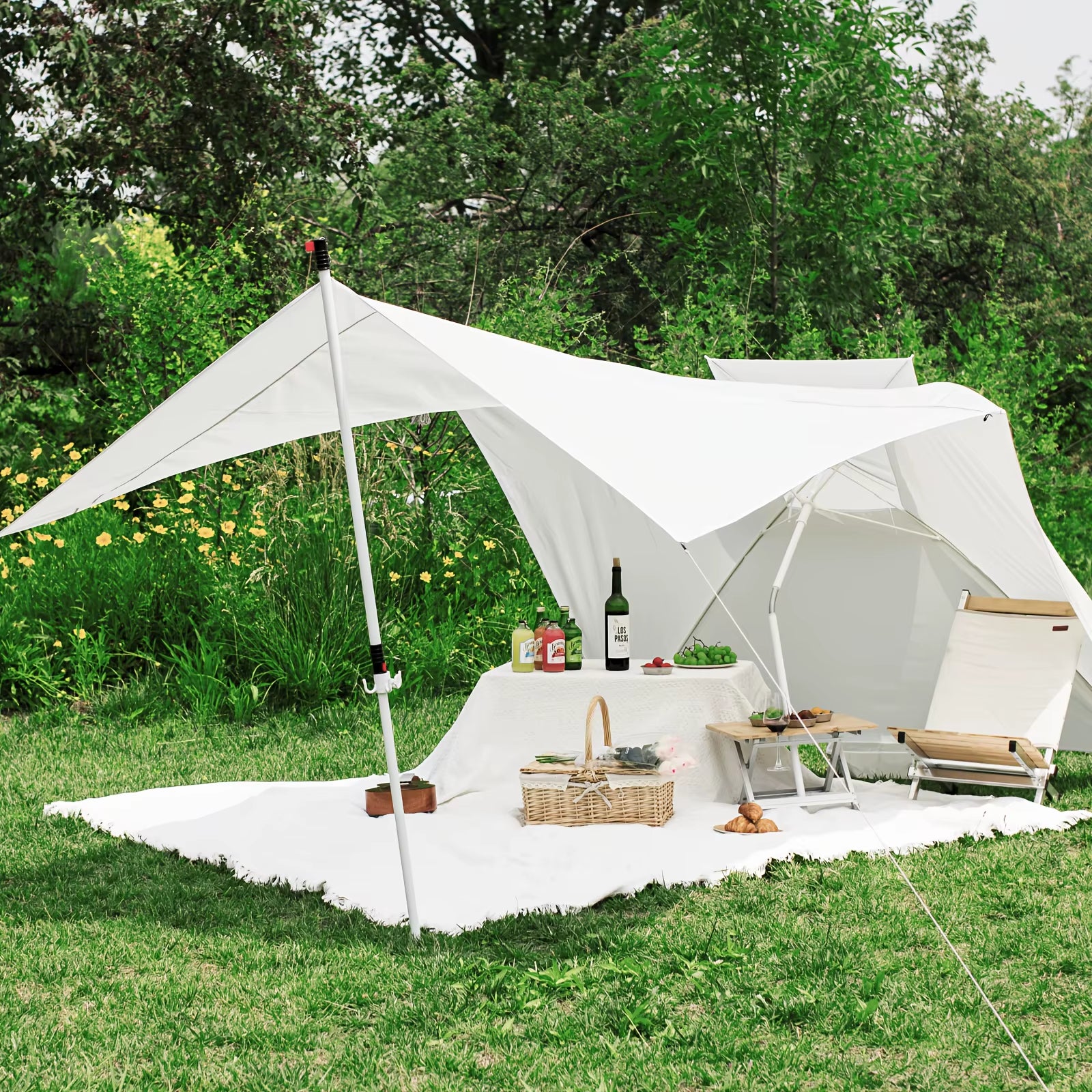 Beach Umbrella Tent, Camping Sun Shelter, Outdoor Shade Beach Canopy for Camping Trips, Fishing, Backyard