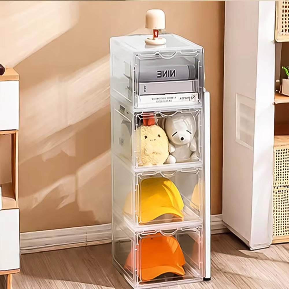 4-Pack Auto-Opening White Shoe