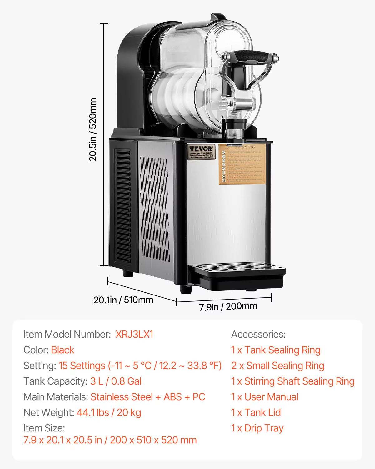 Mini 3L Slushy Machine