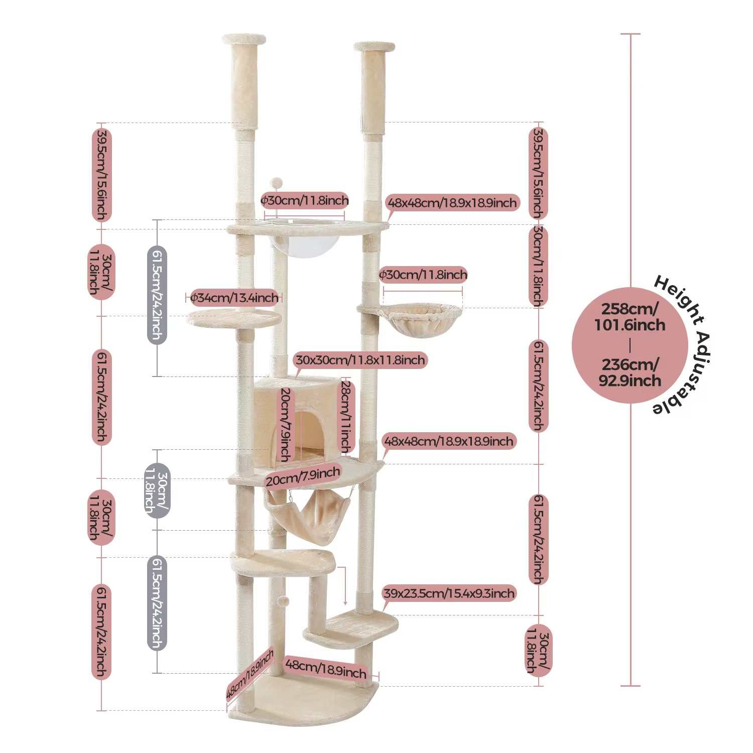 Tall Cat Tree Towe