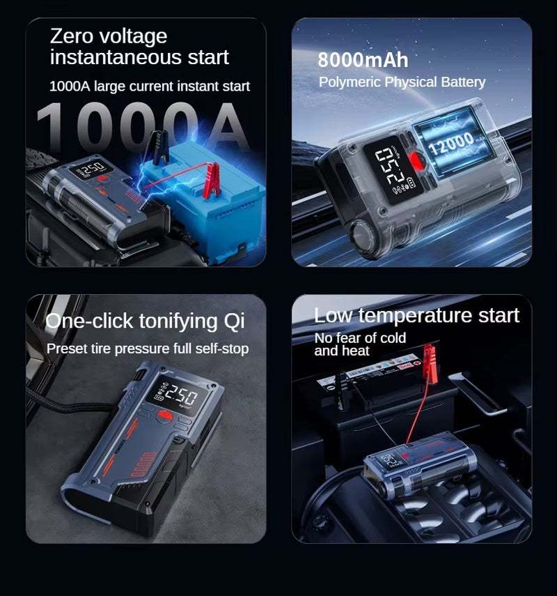 LEIBOO 4-in-1 Car Jump Starter
