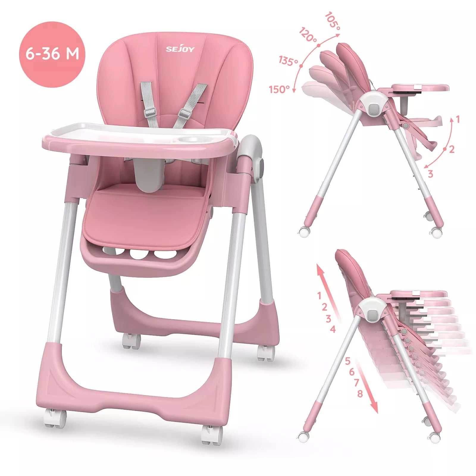 Foldable Baby High Chair