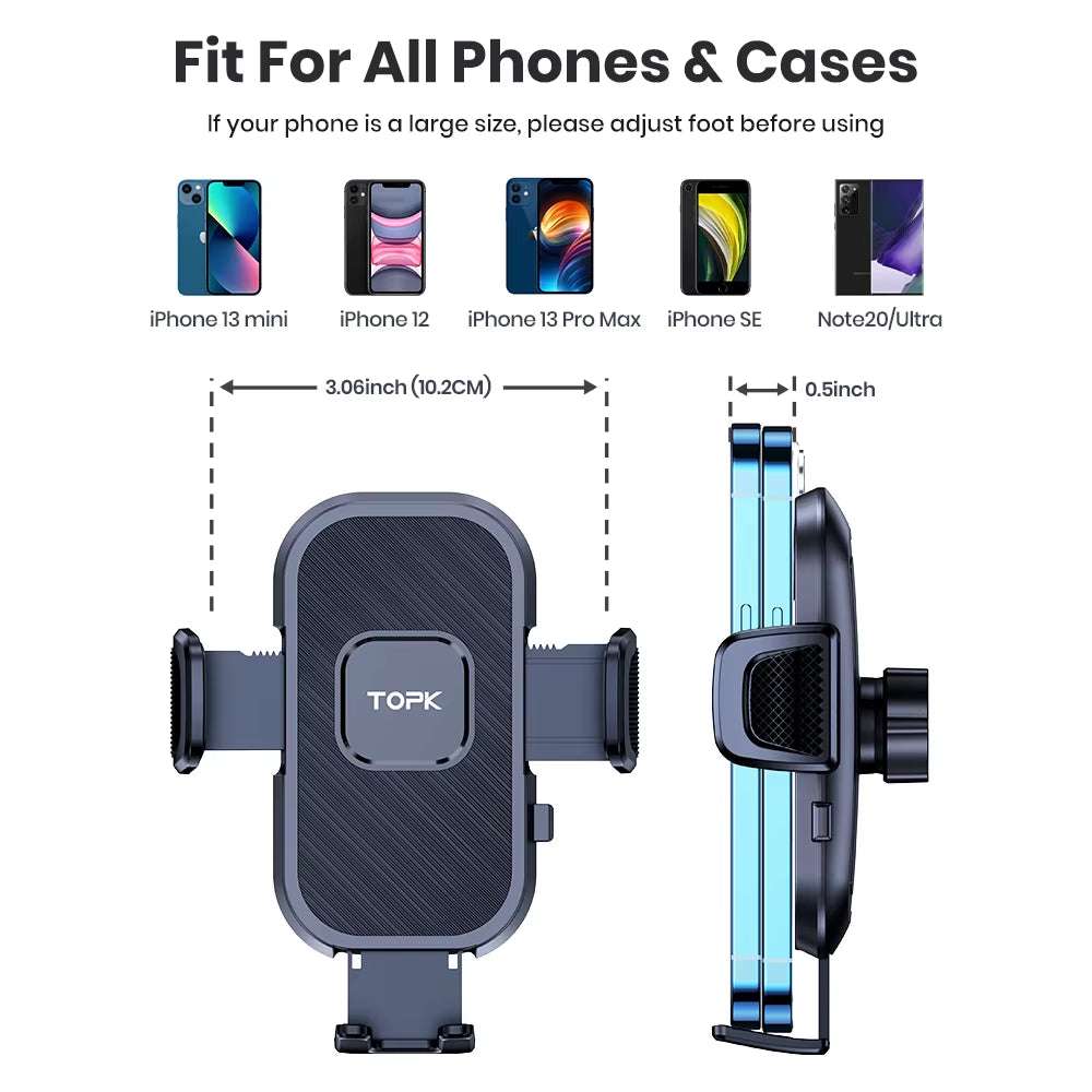 TOPK Universal 360° Dashboard Car Phone Holder